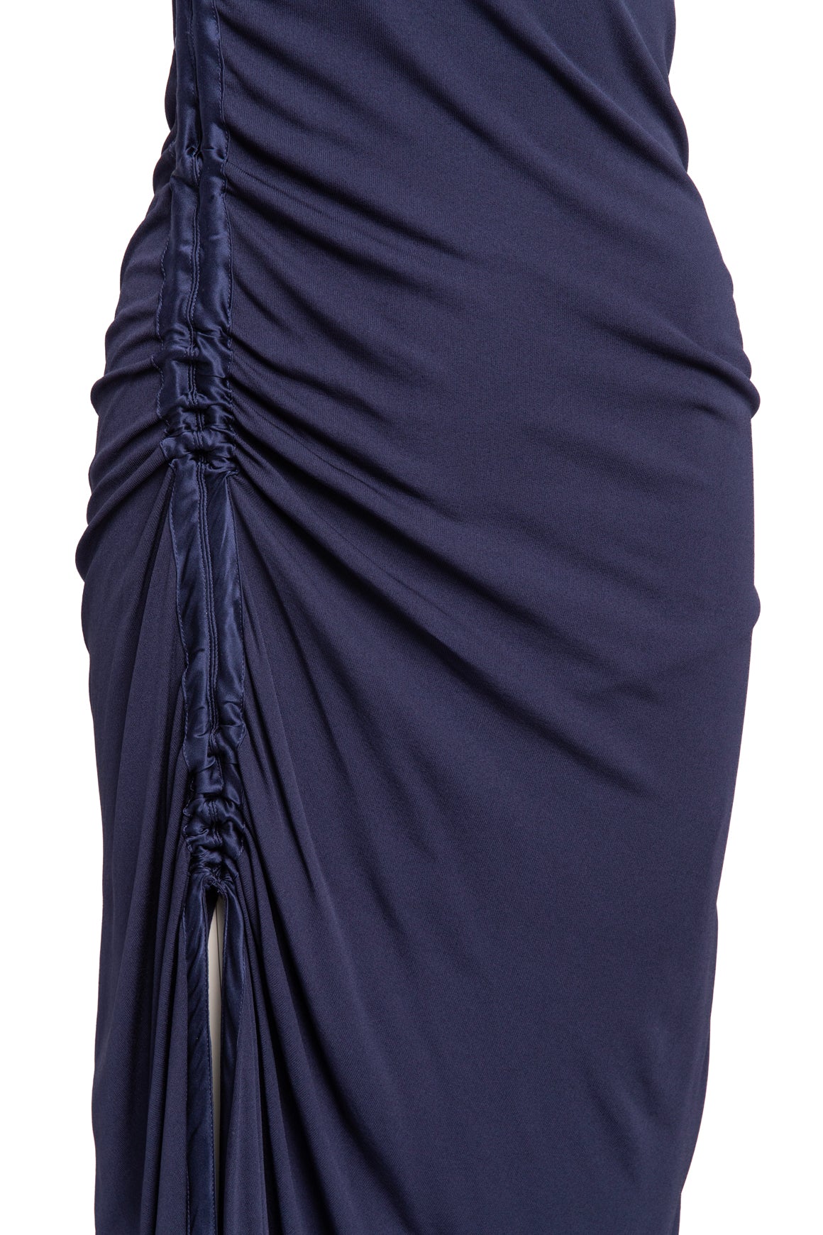 SIES MARJAN Navy Side Ruched Maxi Dress (Sz. S)