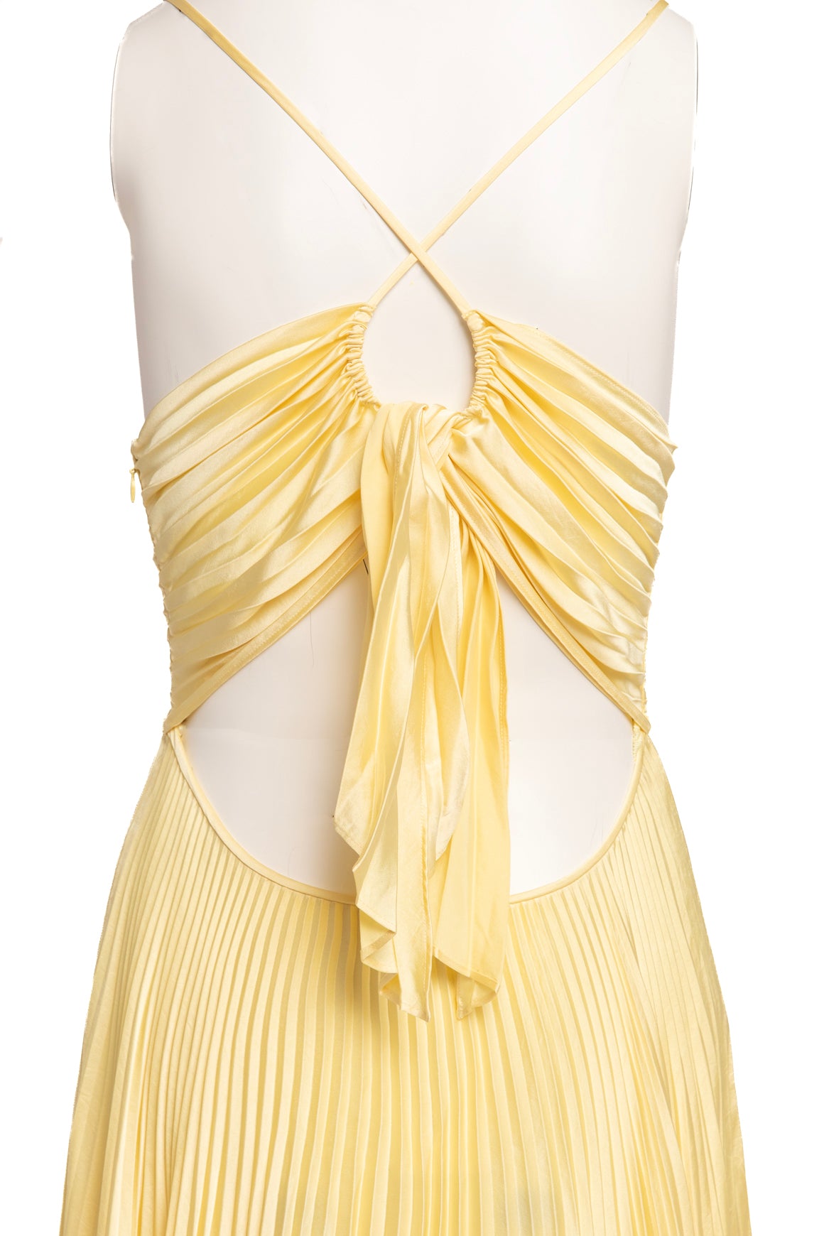 A.L.C. Yellow Pleated "Aries" Gown (Sz. M)