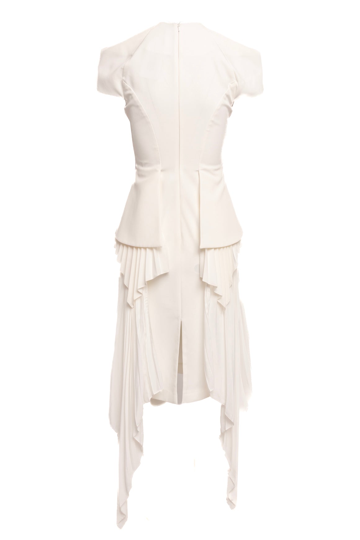 VALERY KOVALSKA White "Mille Feiulles" Midi Dress (Sz. S)