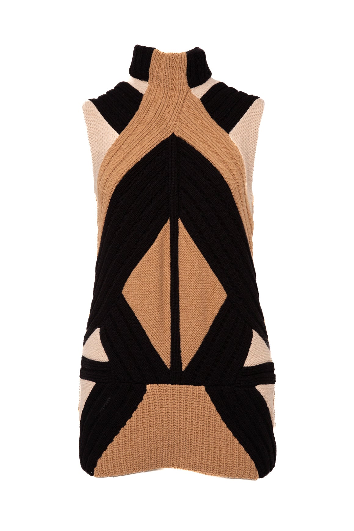 GIVENCHY Mock Neck Longline Sweater Vest (Sz.XS)