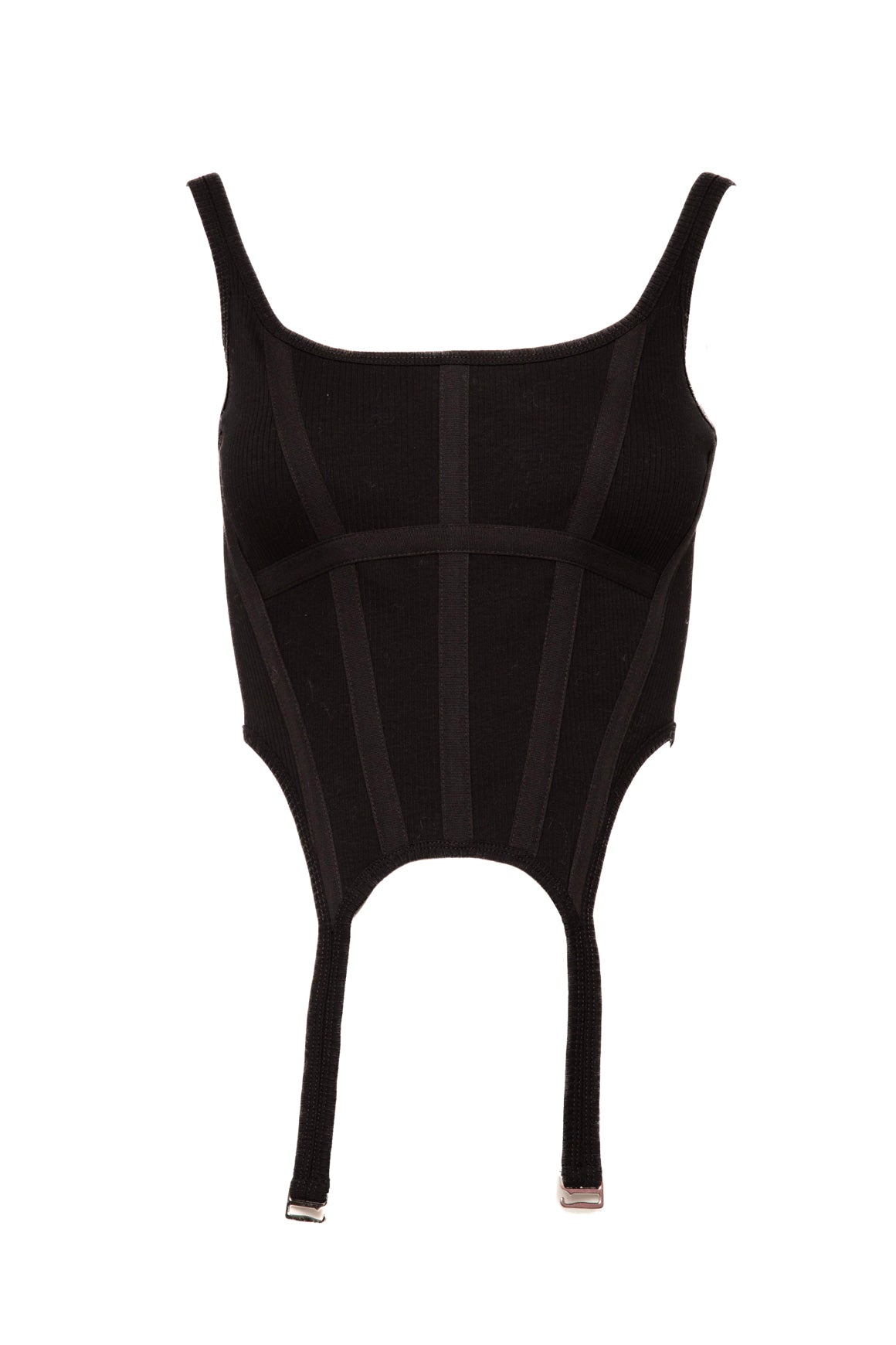 DION LEE Black "Combat Corset Tank" (Sz.XS)