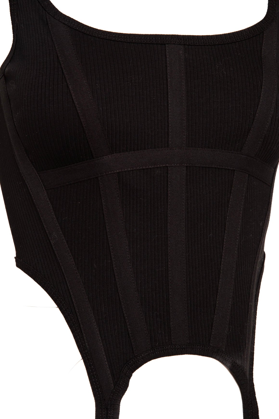 DION LEE Black "Combat Corset Tank" (Sz.XS)
