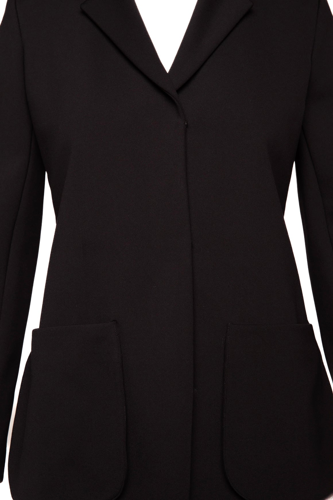 THE ROW Black Scuba Knit Blazer Jacket (Sz. M)