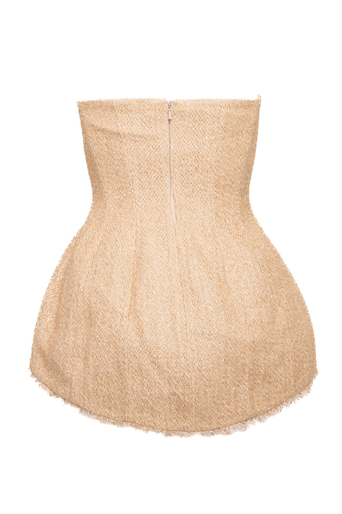 ROSIE ASSOULIN Gold & Cream Bustier Lamp Top (Sz. 2)