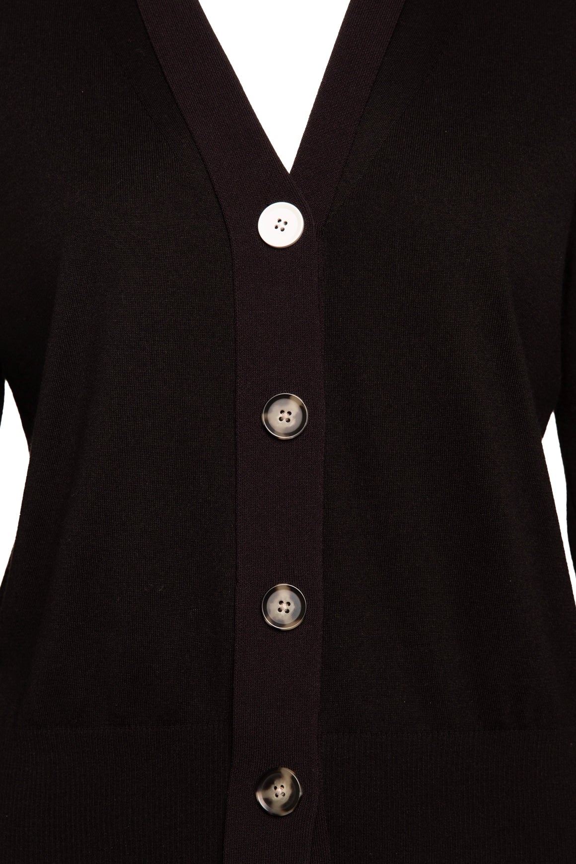 PROENZA SCHOULER Black Mismatched Button Cardigan (Sz. XS)