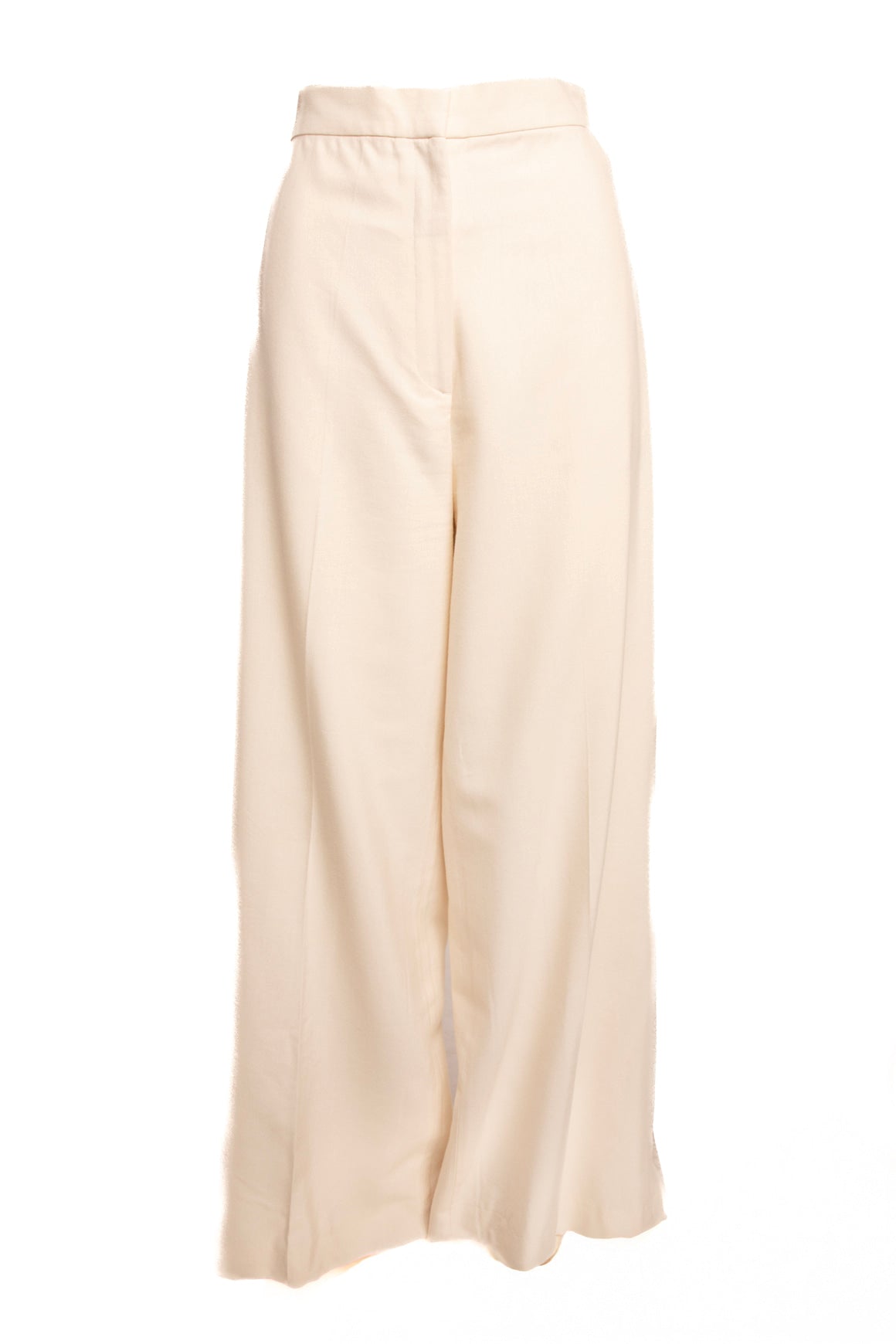 ROHE Cream Wide Leg Trousers (Sz. 42/6)