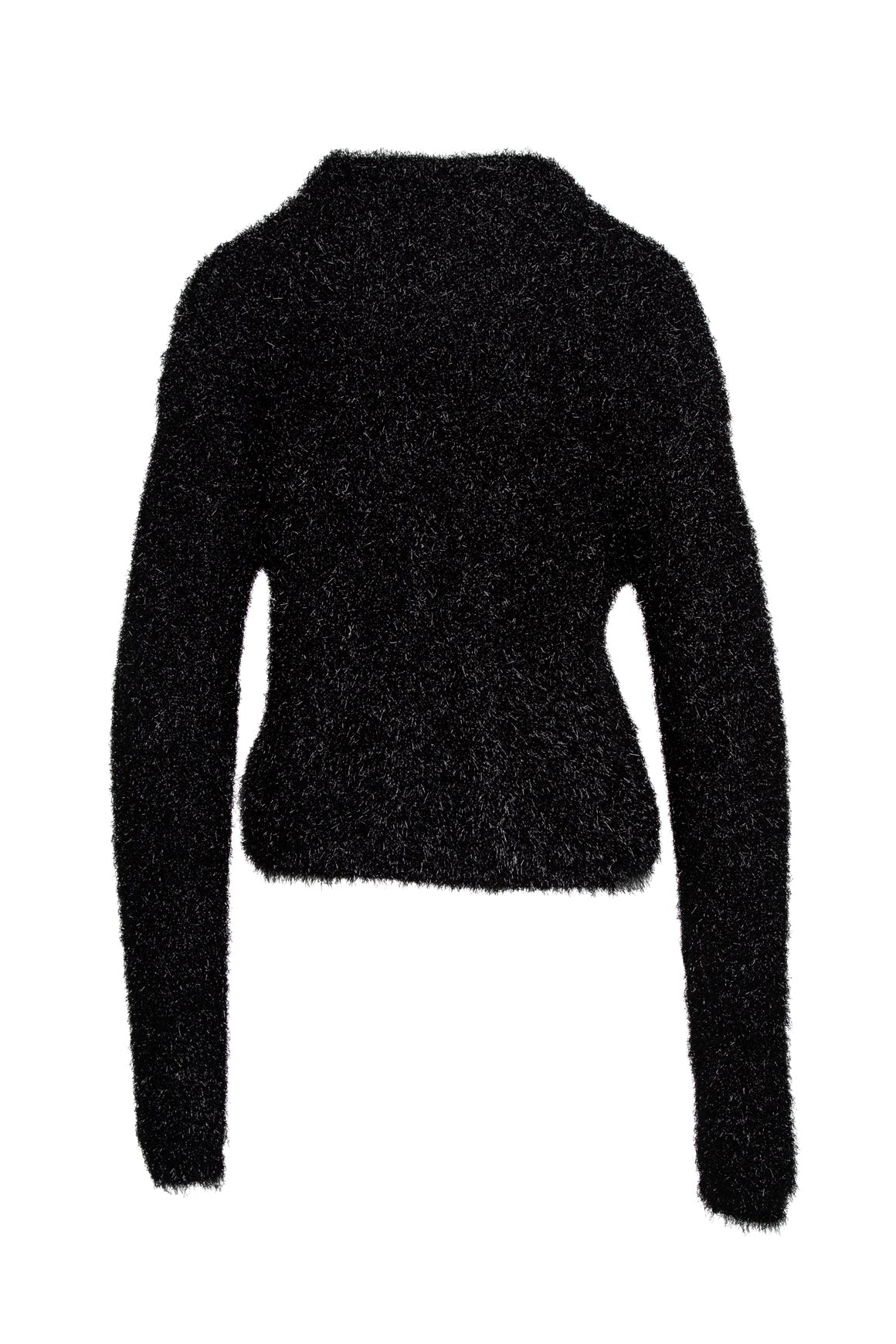 TIBI Black Metallic Tencel Sweater (Sz.M)