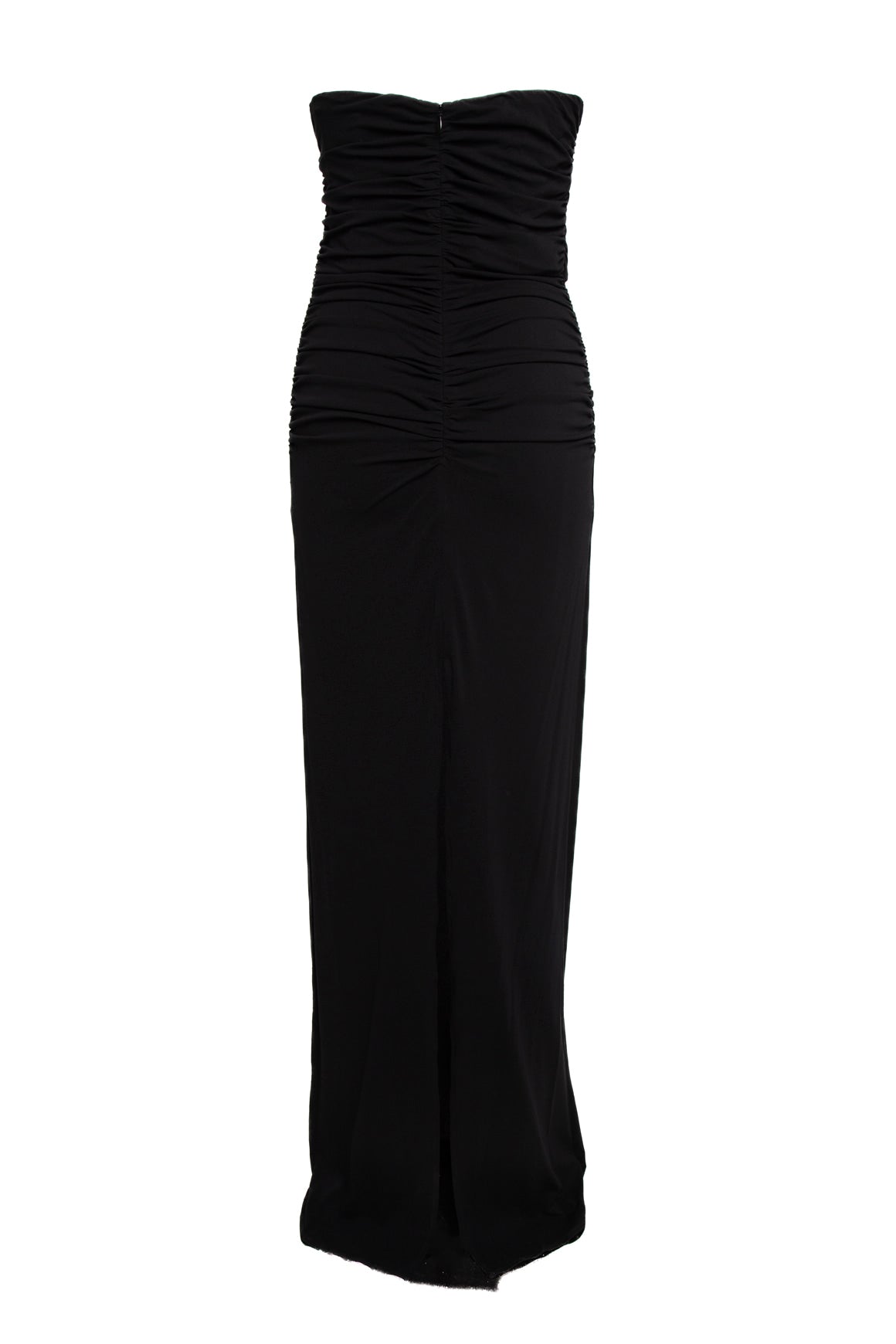 MAGDA BUTYRM Black Sleeveless Ruch Maxi Gown (Sz. 2)