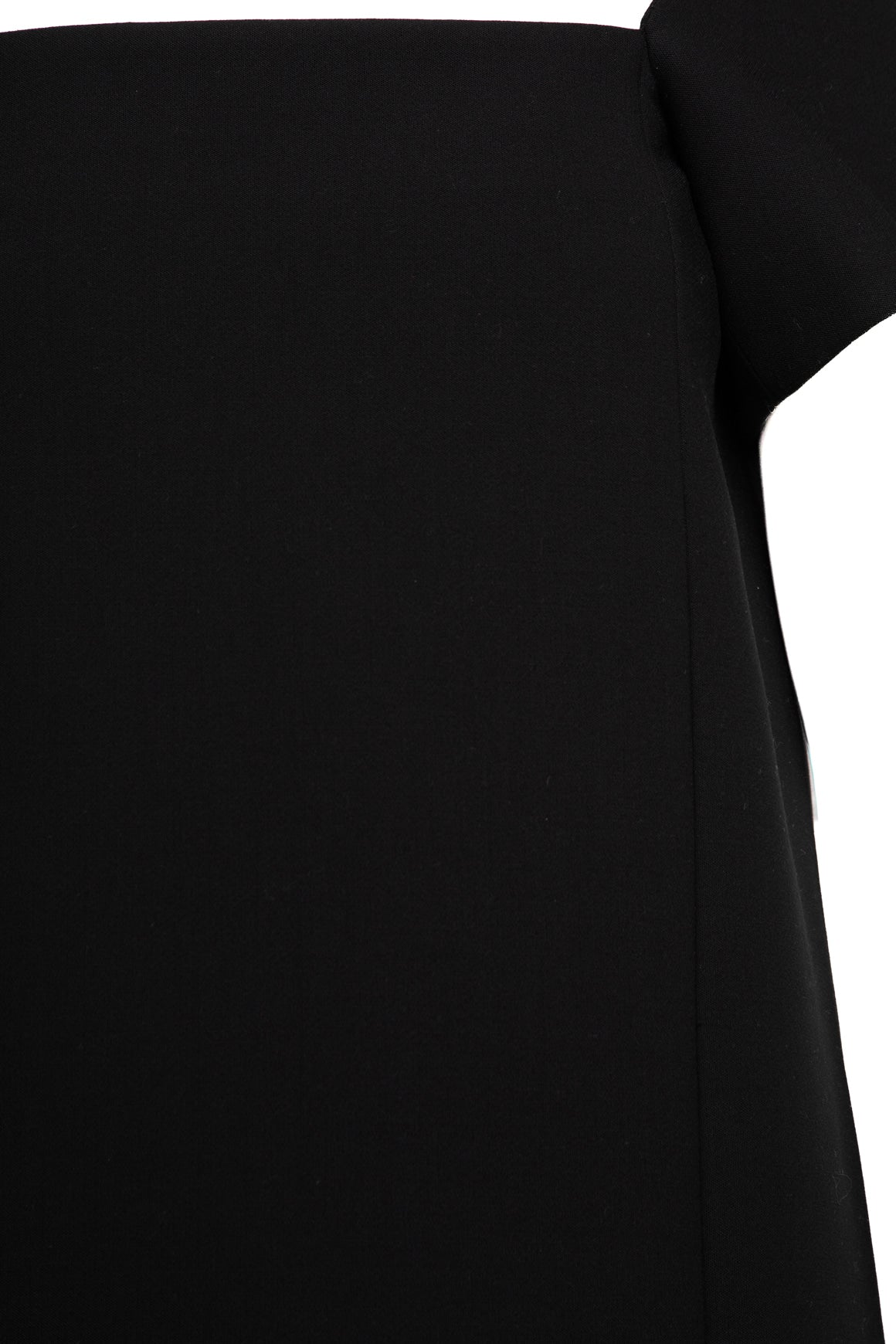 KHAITE Black Square Neck Mini Shift Dress (Sz.2)