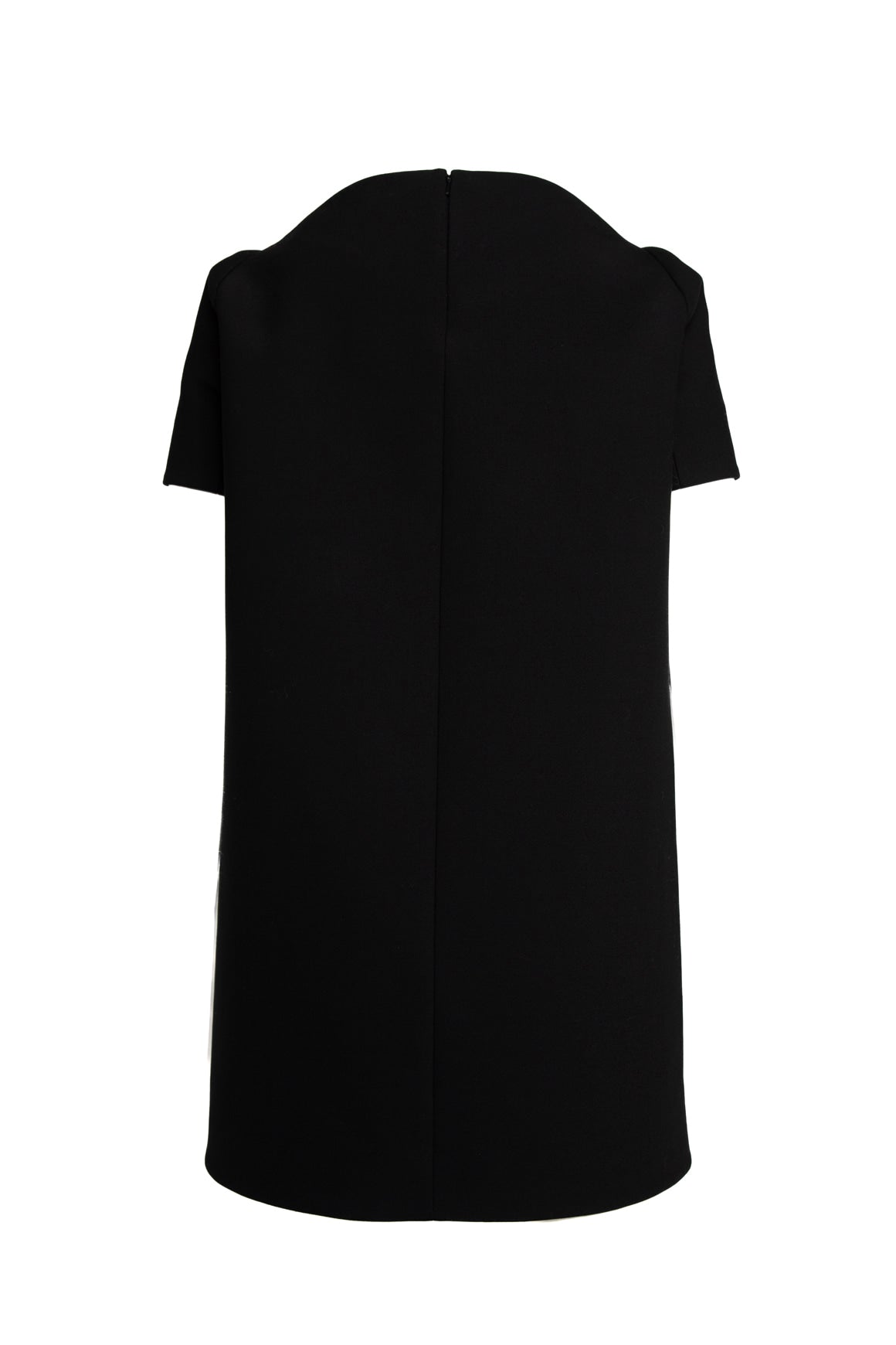 KHAITE Black Square Neck Mini Shift Dress (Sz.2)