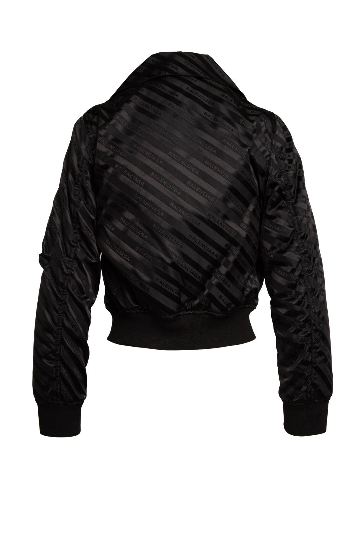 BALENCIAGA Black Logo Bomber Jacket (Sz. 34/XS)