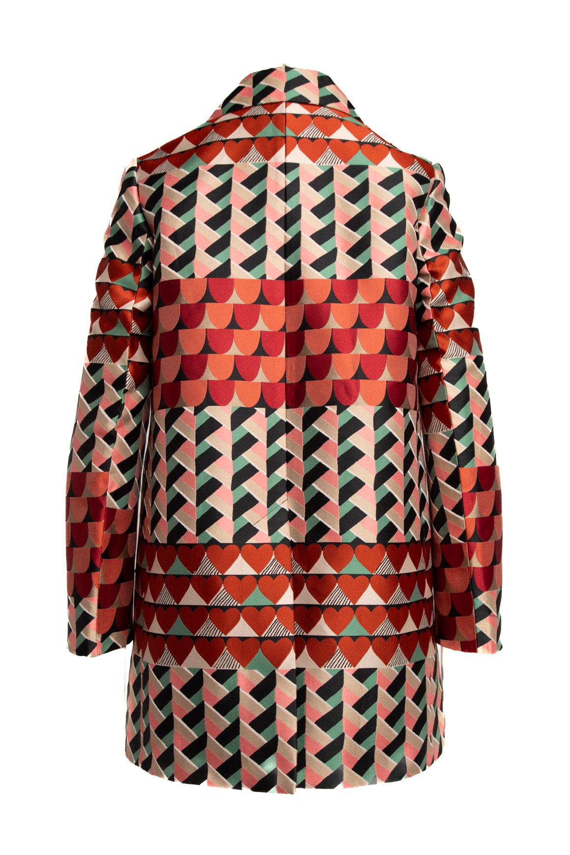 RED VALENTINO Jacquard Longline Jacket (Sz.40/4)