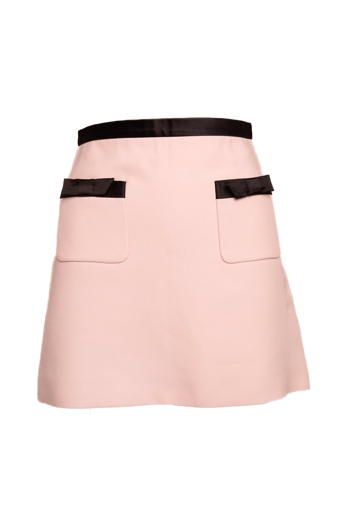 MIU MIU Pink Bow Front Mini Skirt (Sz. 38/2)