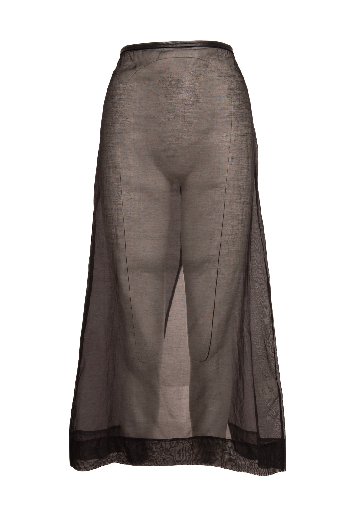 ST. AGNI Black Sheer Maxi Skirt (Sz.S)