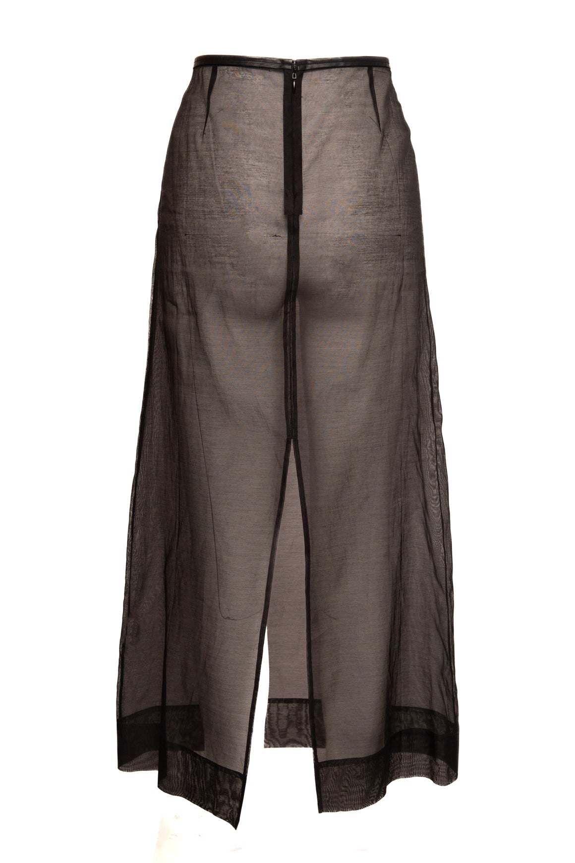 ST. AGNI Black Sheer Maxi Skirt (Sz.S)