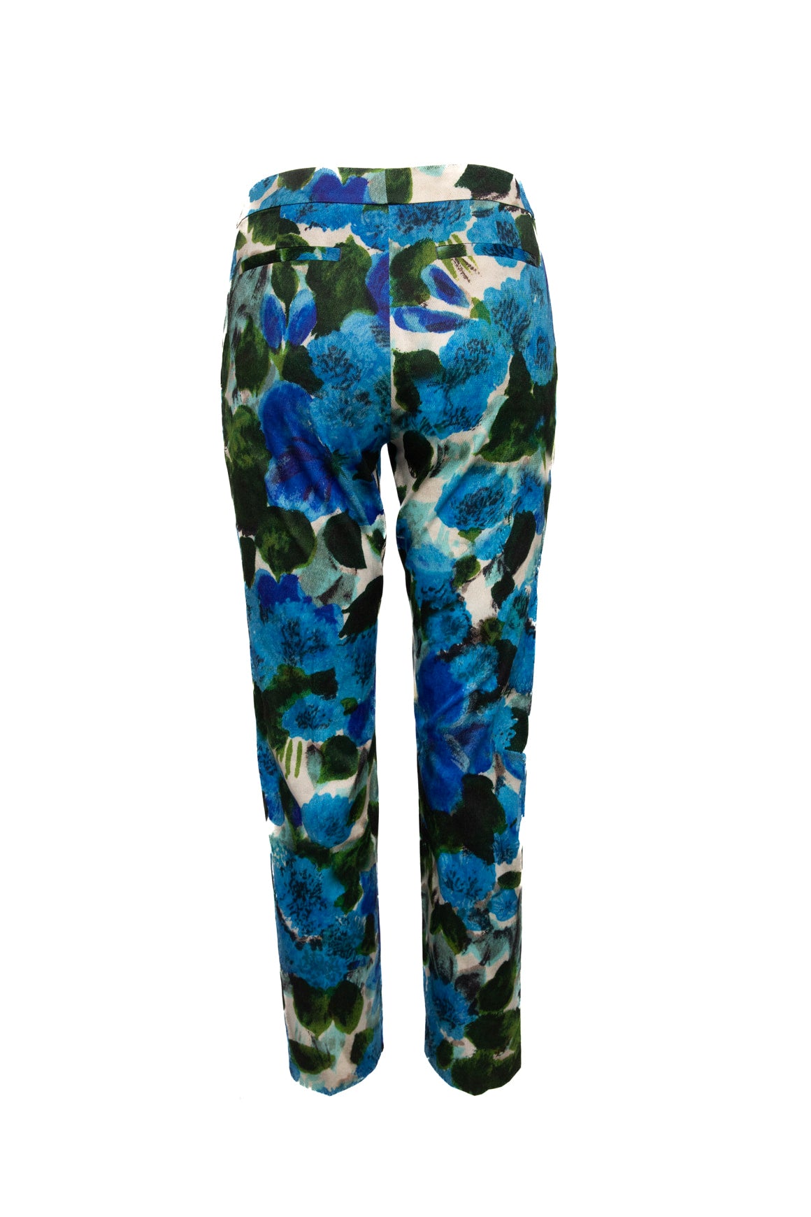 DRIES VAN NOTEN Blue Floral Blazer & Trousers Suit (Sz.34/0)