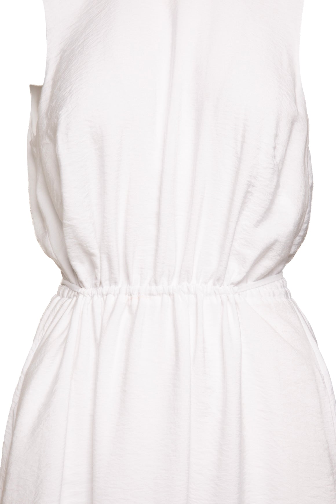 VINCE White Cinch Waist Midi Dress (Sz. M)