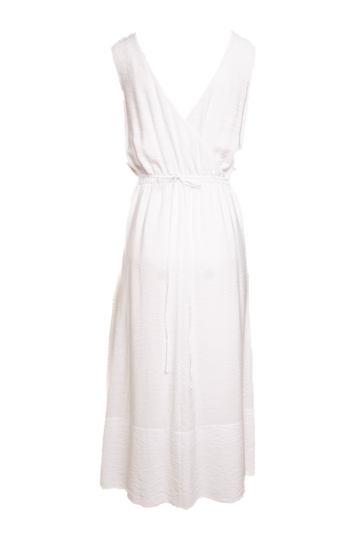 VINCE White Cinch Waist Midi Dress (Sz. M)