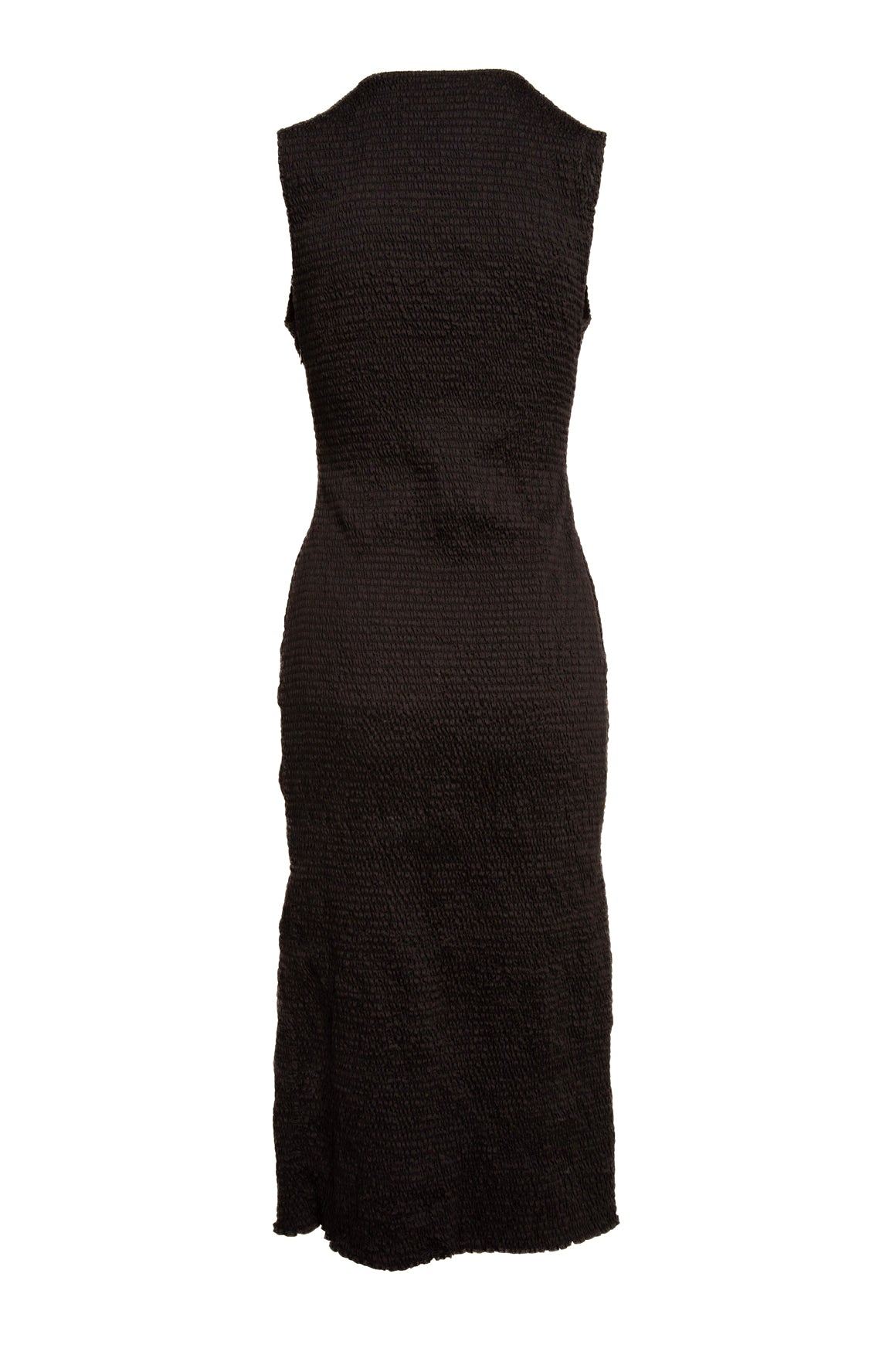 LA LIGNE Black Smocked Midi Dress (Sz. M)