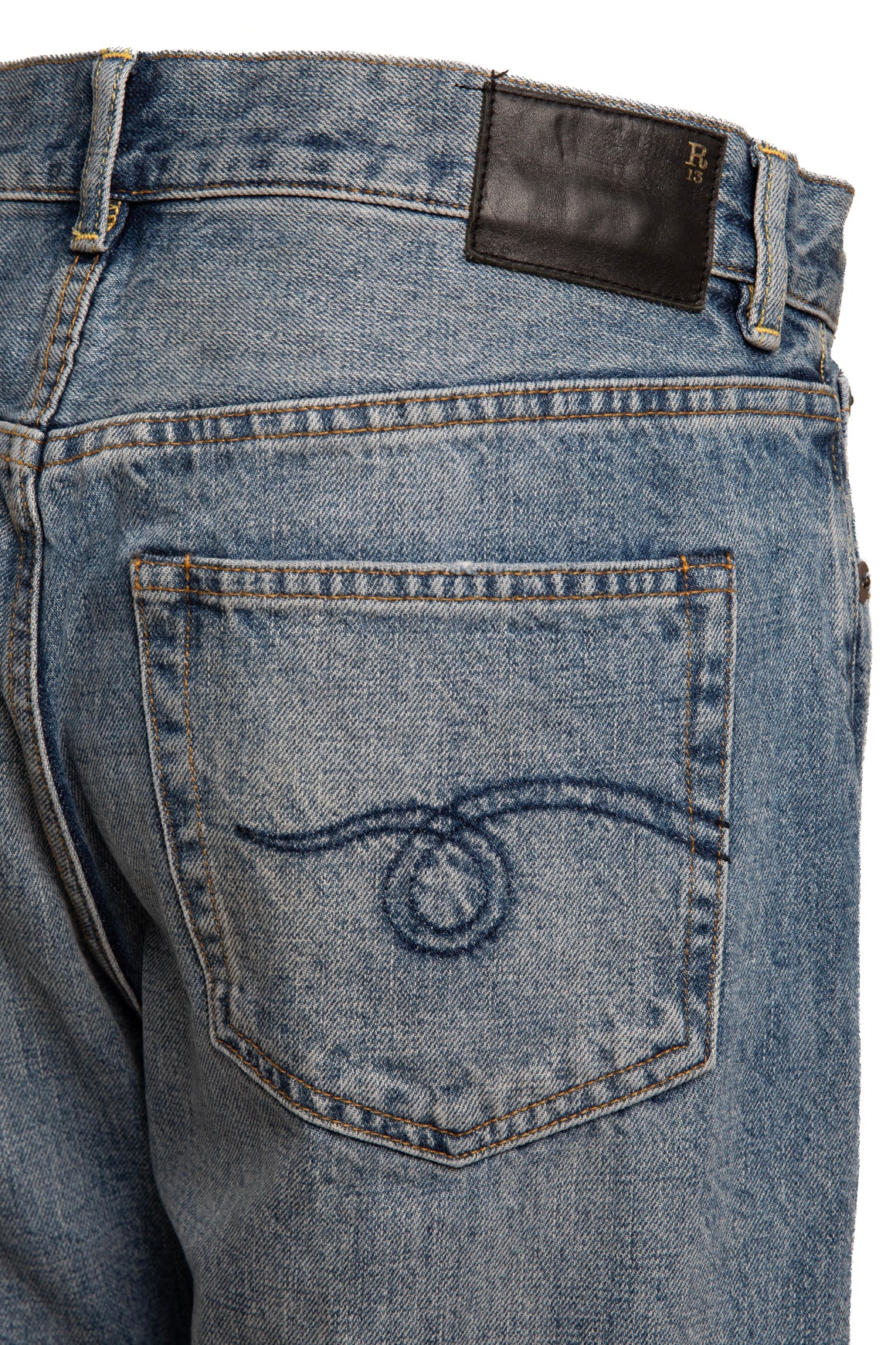 R13 Light Wash "Boyfriend Jeans" (Sz. 27)