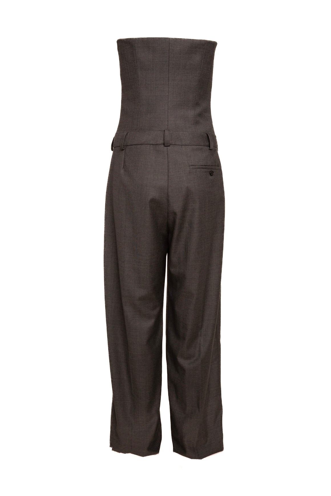 GIVENCHY Grey Strapless Jumpsuit (Sz. 8)
