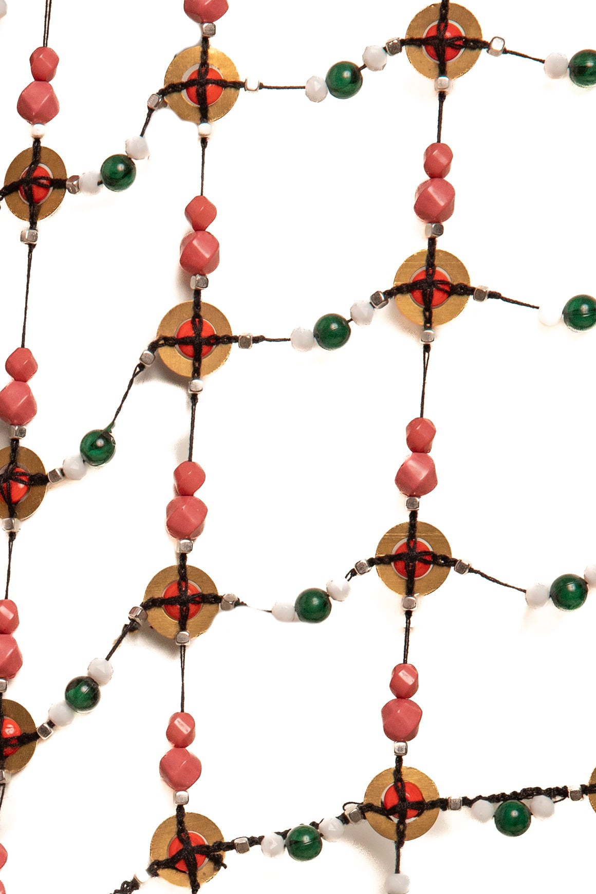 DRIES VAN NOTEN Fall 2025 Beaded Fishnet Blouse (Sz. OS)