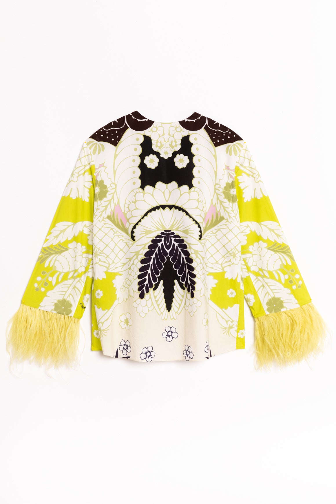 VALENTINO Tropical Print Blouse & Maxi Skirt Set
