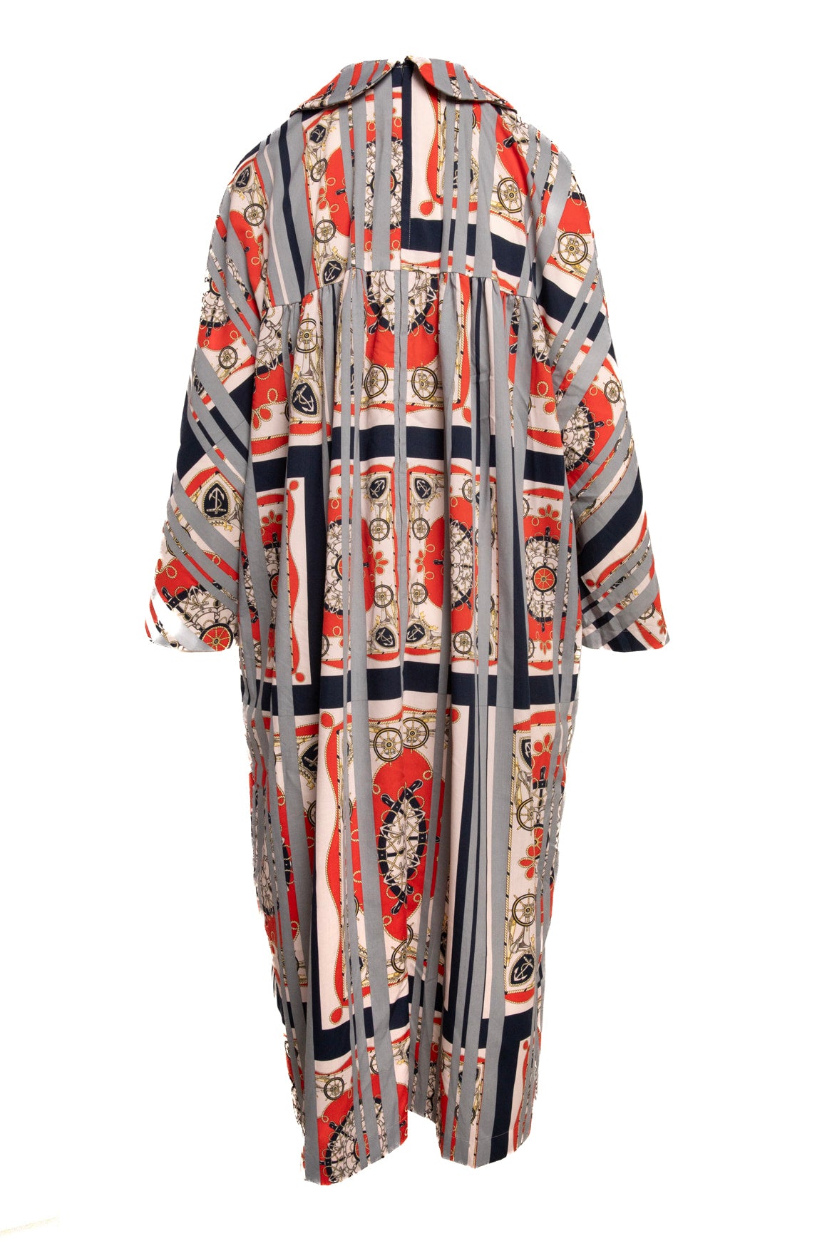 COMME DES GARCONS Nautical Print Maxi Dress (Sz. M)