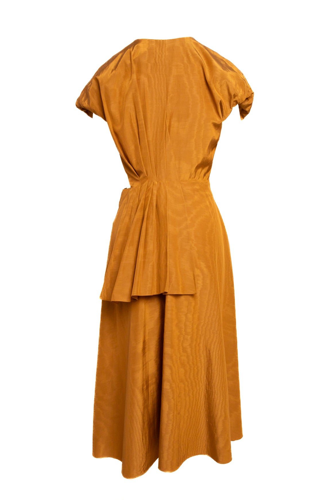 ROSIE ASSOULIN Burnt Orange Satin Maxi Dress (Sz. 8)