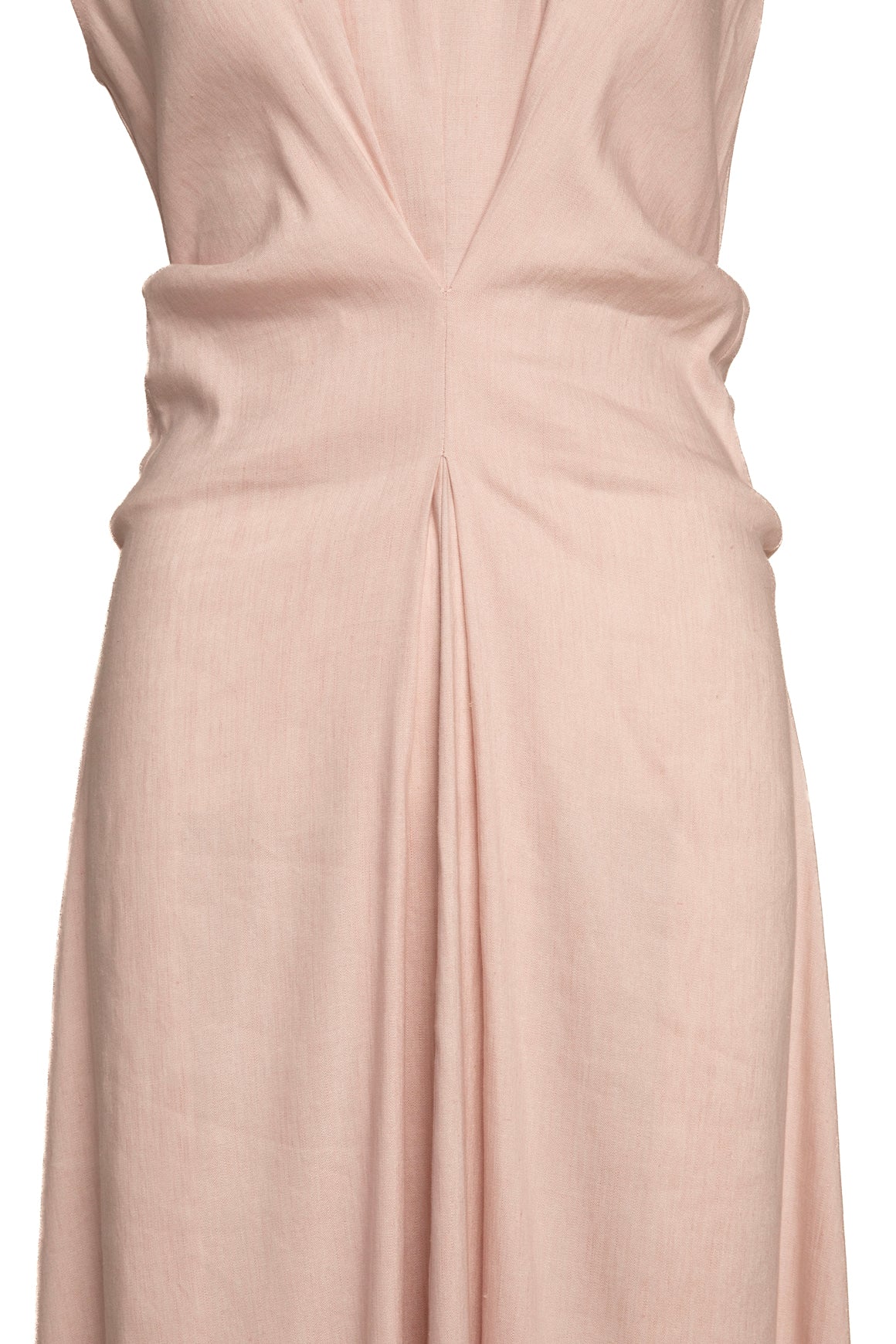 PROENZA SCHOULER Light Pink Linen Cap Sleeve Maxi Dress (Sz. 8)