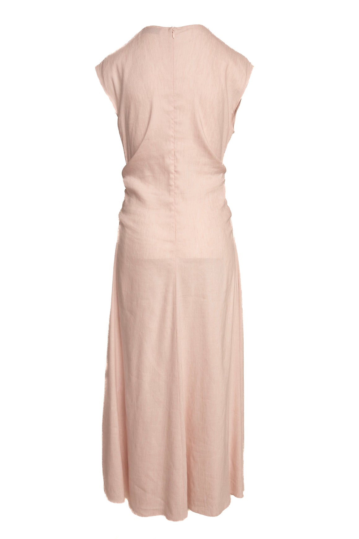 PROENZA SCHOULER Light Pink Linen Cap Sleeve Maxi Dress (Sz. 8)