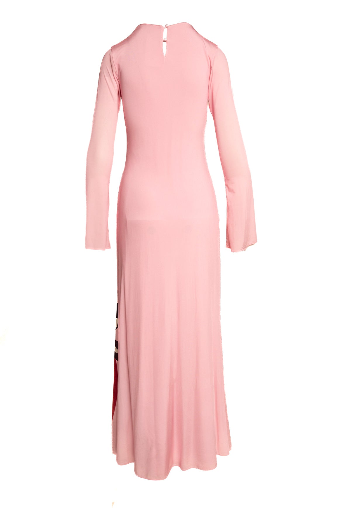 CALA DE LA CRUZ Pink Flower Print Maxi Dress (Sz. M)