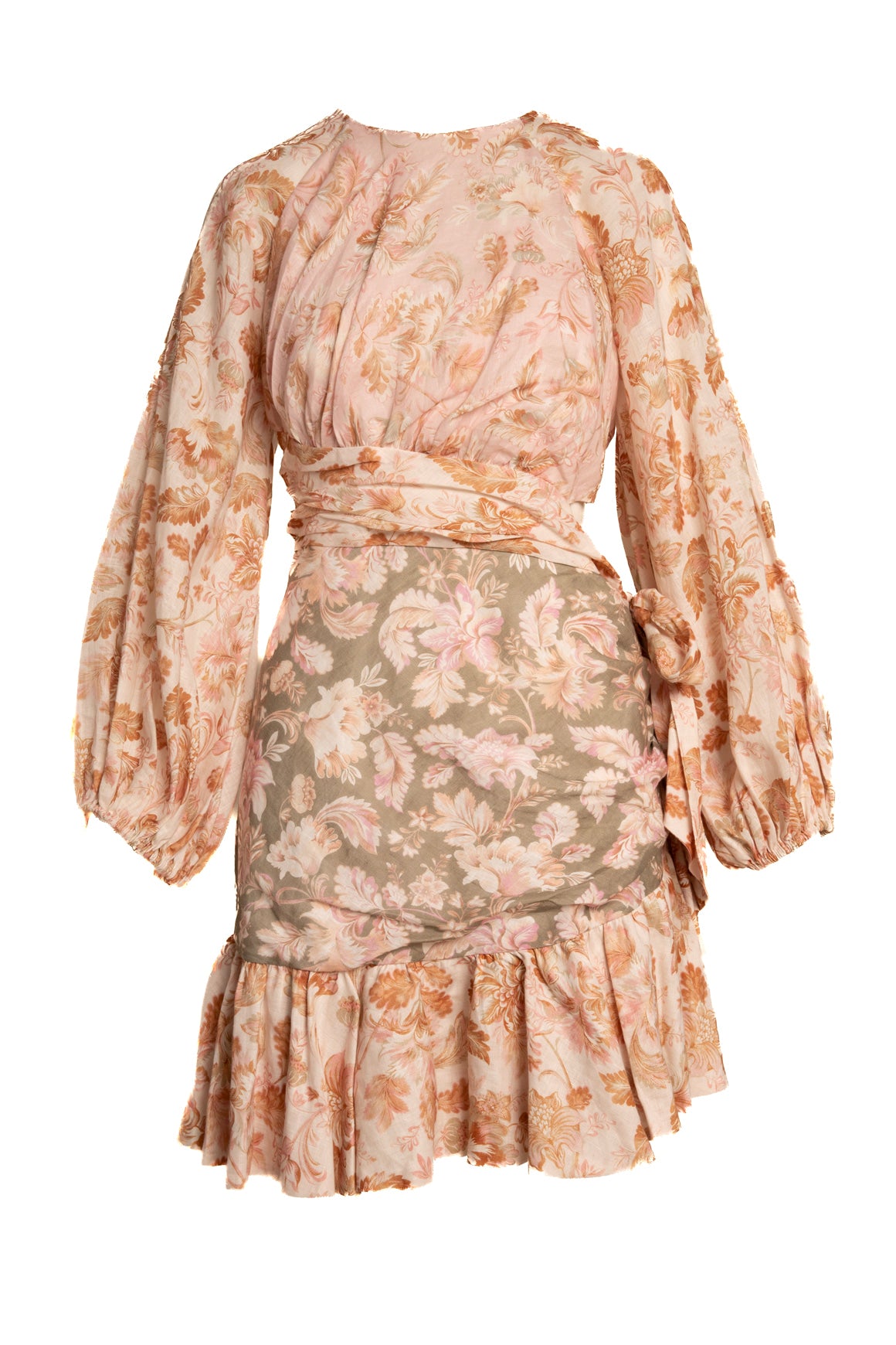 zimmerman short dress Orng/Pnk/Grn Floral Linen Cut Out Mini (Sz.4) Dresses_showroom GHAZAL PEACH GOTA PATTI a stunning Autumn/Winter 2026 COLOUR:Wine