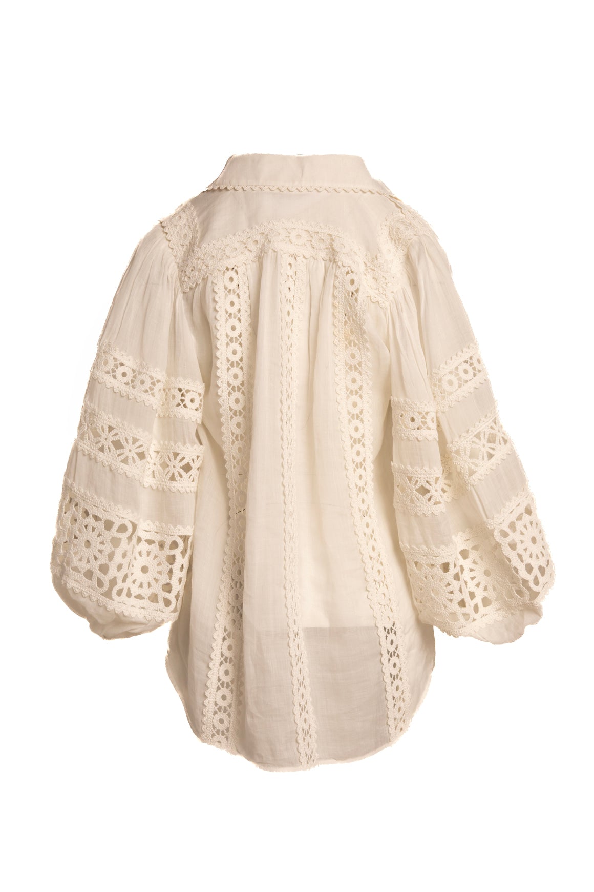 ZIMMERMANN White Crochet Blouse (Sz. 0/XS)
