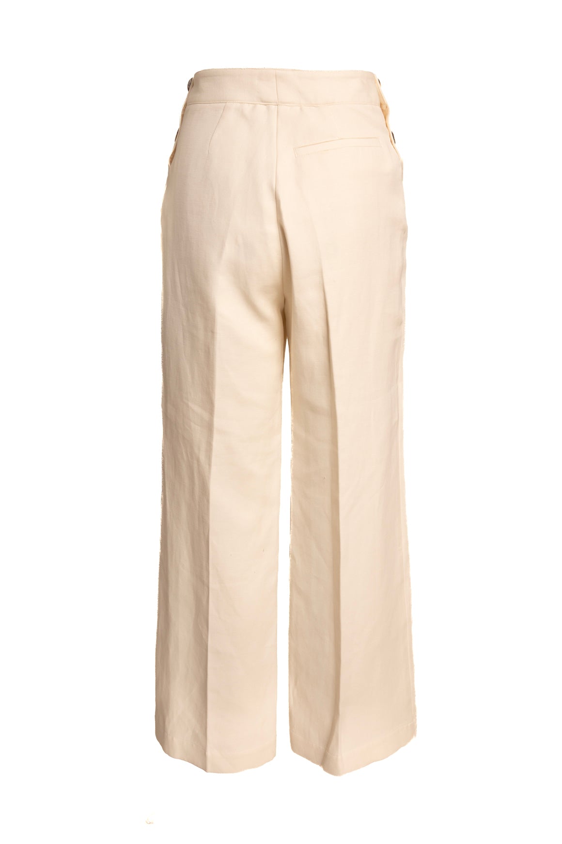 DOEN Cream Oversized Blazer & Flare Trousers Suit (Sz. M/6)
