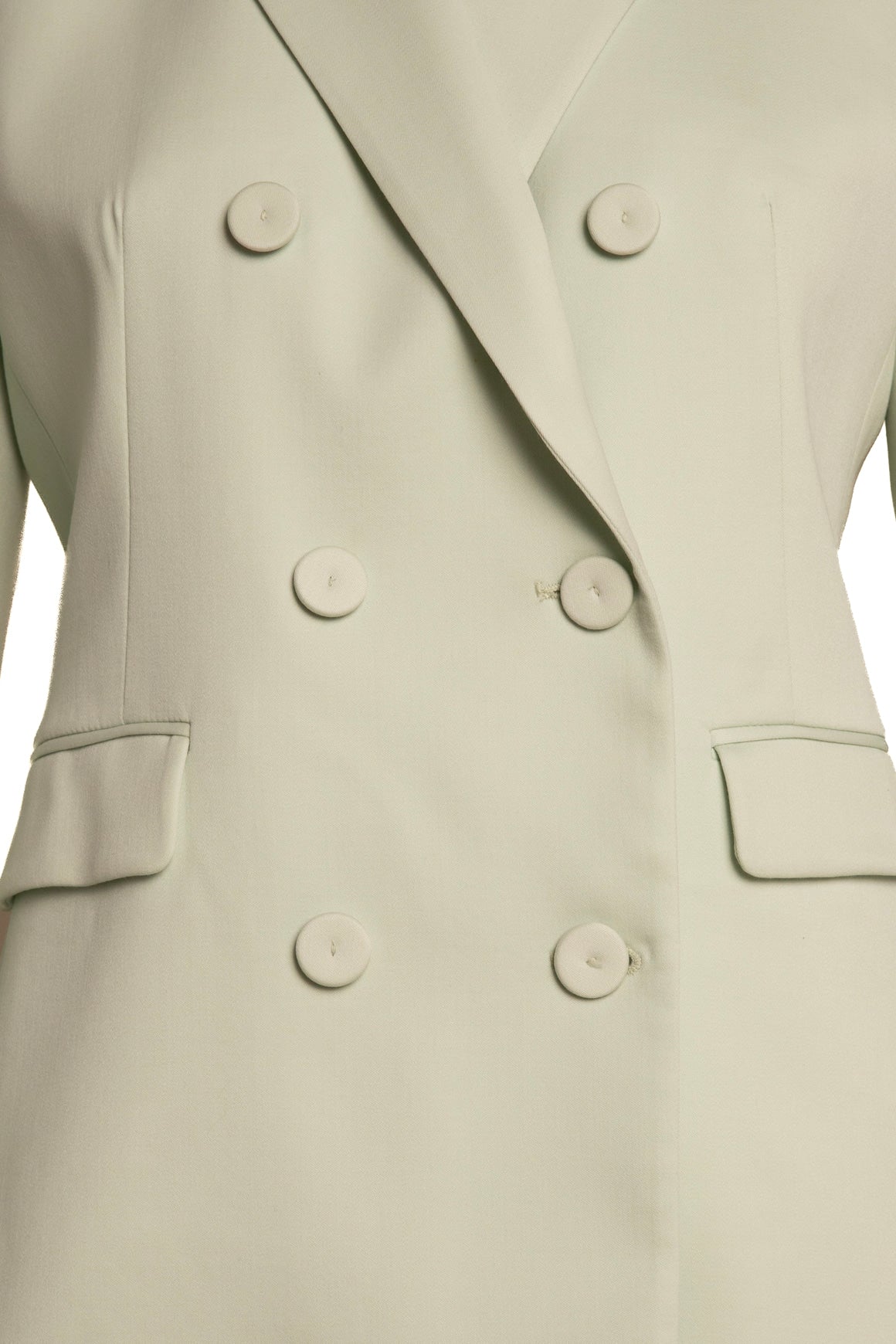 ANOTHER TOMORROW Mint Blazer & Wide Trouser Suit Set