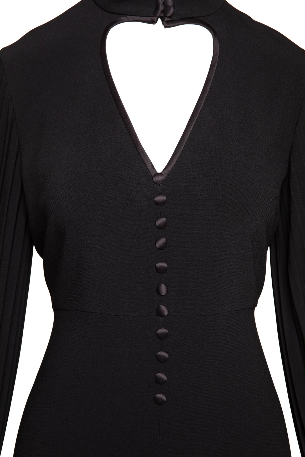 GUCCI Black Heart Keyhole Mini Dress (Sz. 42/6)