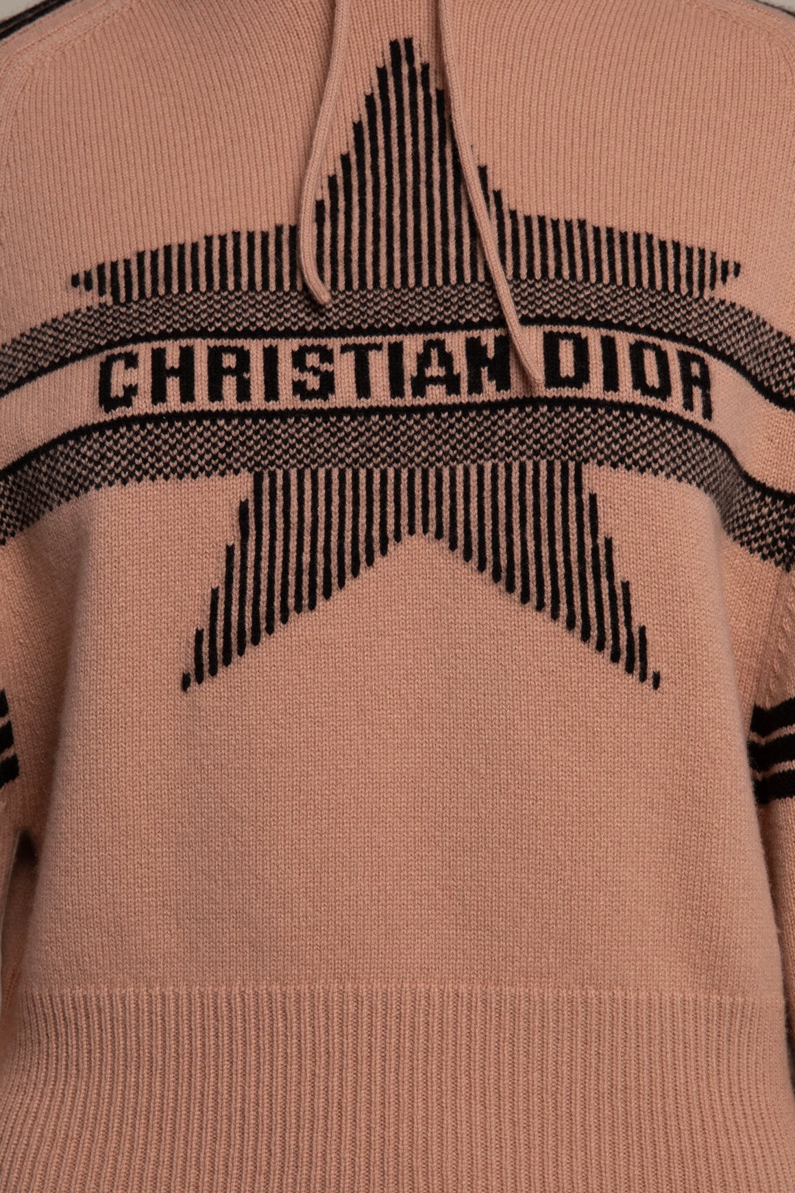CHRISTIAN DIOR Star Crop Knit Hoodie (Sz. 6)