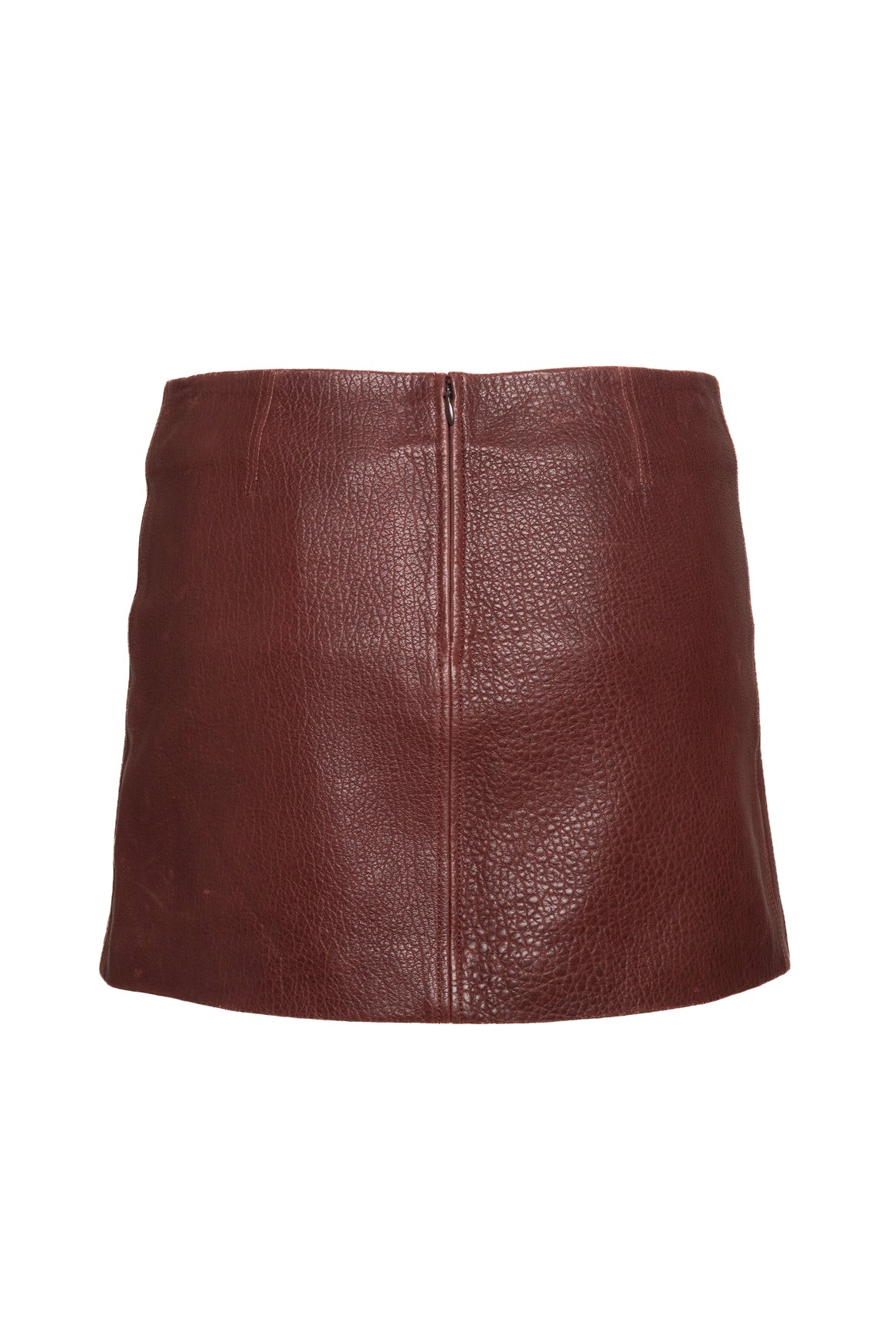 ALC Maroon Leather Mini Skirt (Sz. 2)