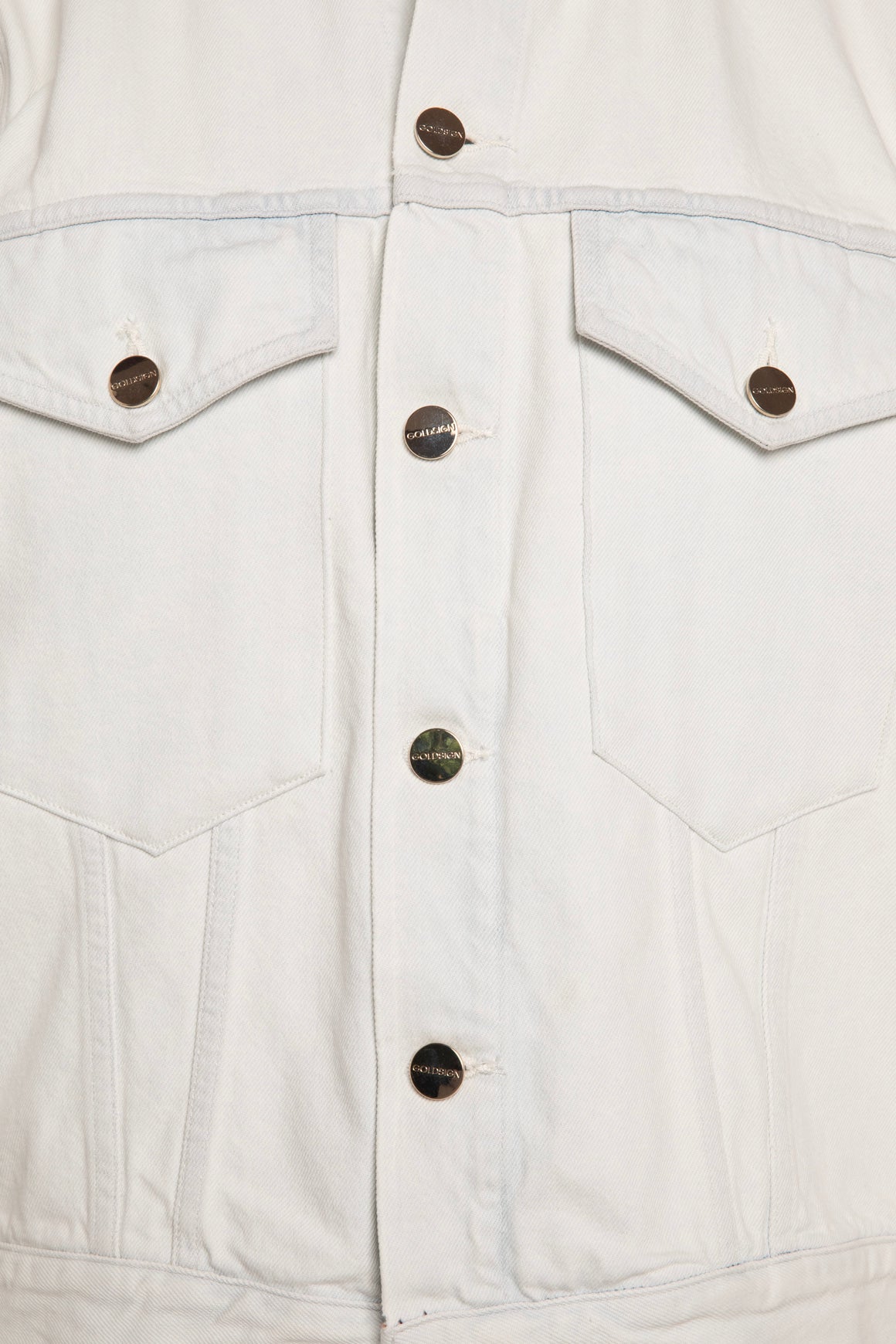 GOLDSIGN Light Wash Denim Trucker Jacket (Sz. L)