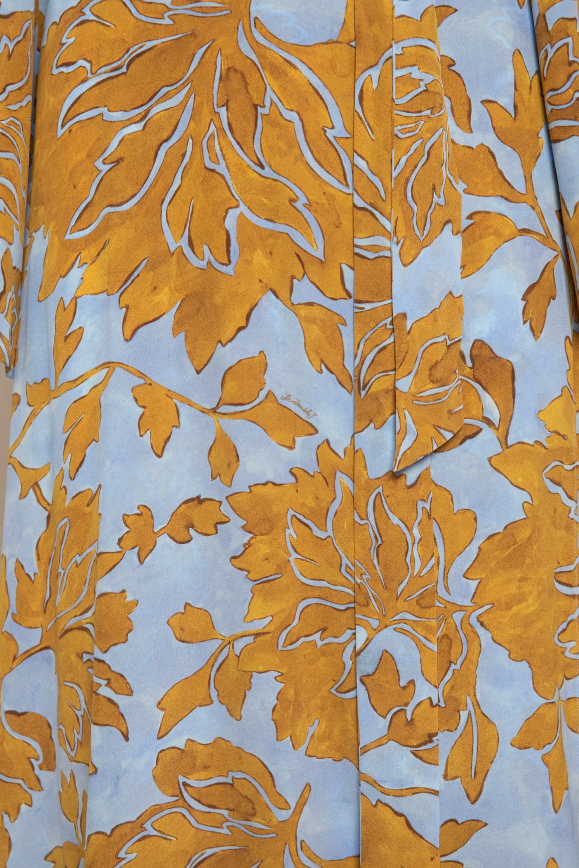 LA DOUBLE J Printed Silk Wrap Maxi Dress (Sz. L)