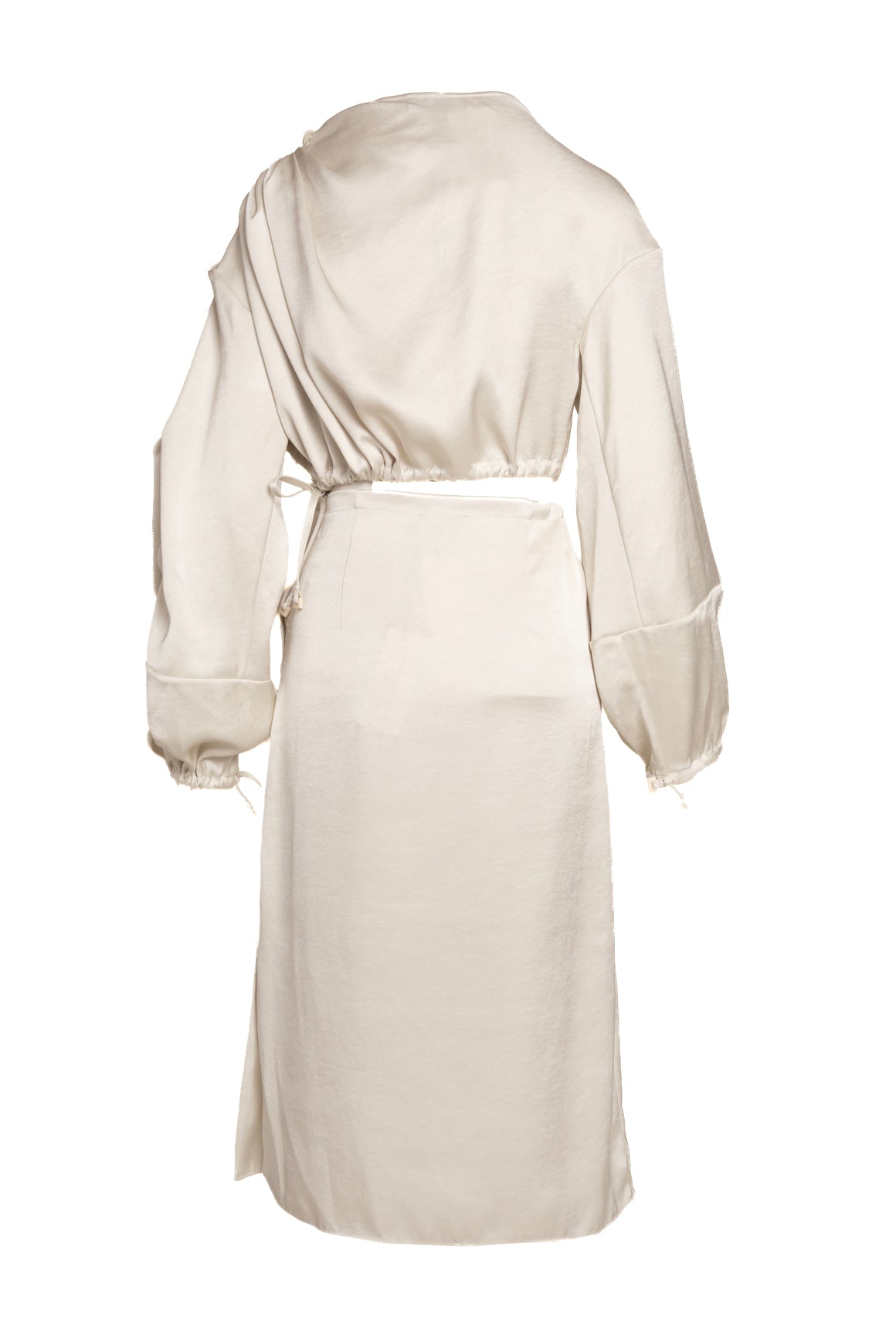 VERONIQUE LEROY Satin Top & Midi Skirt (Sz. XS/S)