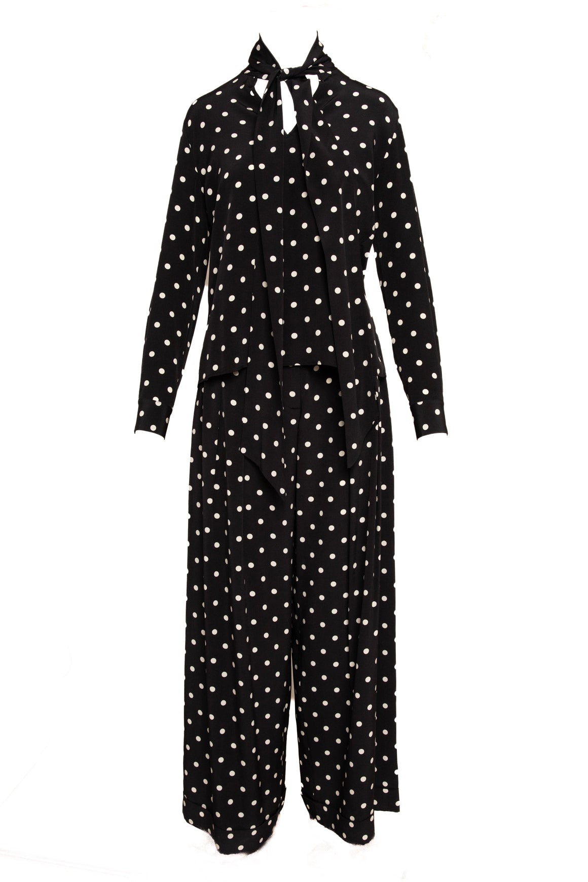 FRANCOISE Polka Dot Top & Pants Set (Sz. 34/XS)