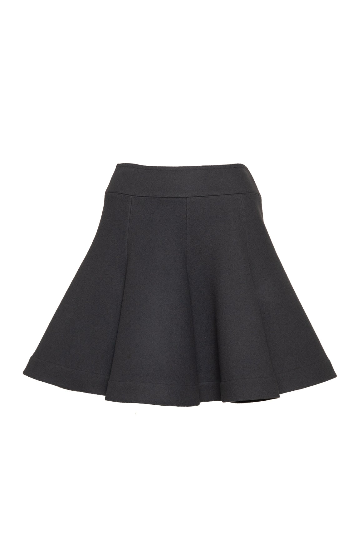 ALAIA Grey Wool Mini Skirt (Sz. 42/6)
