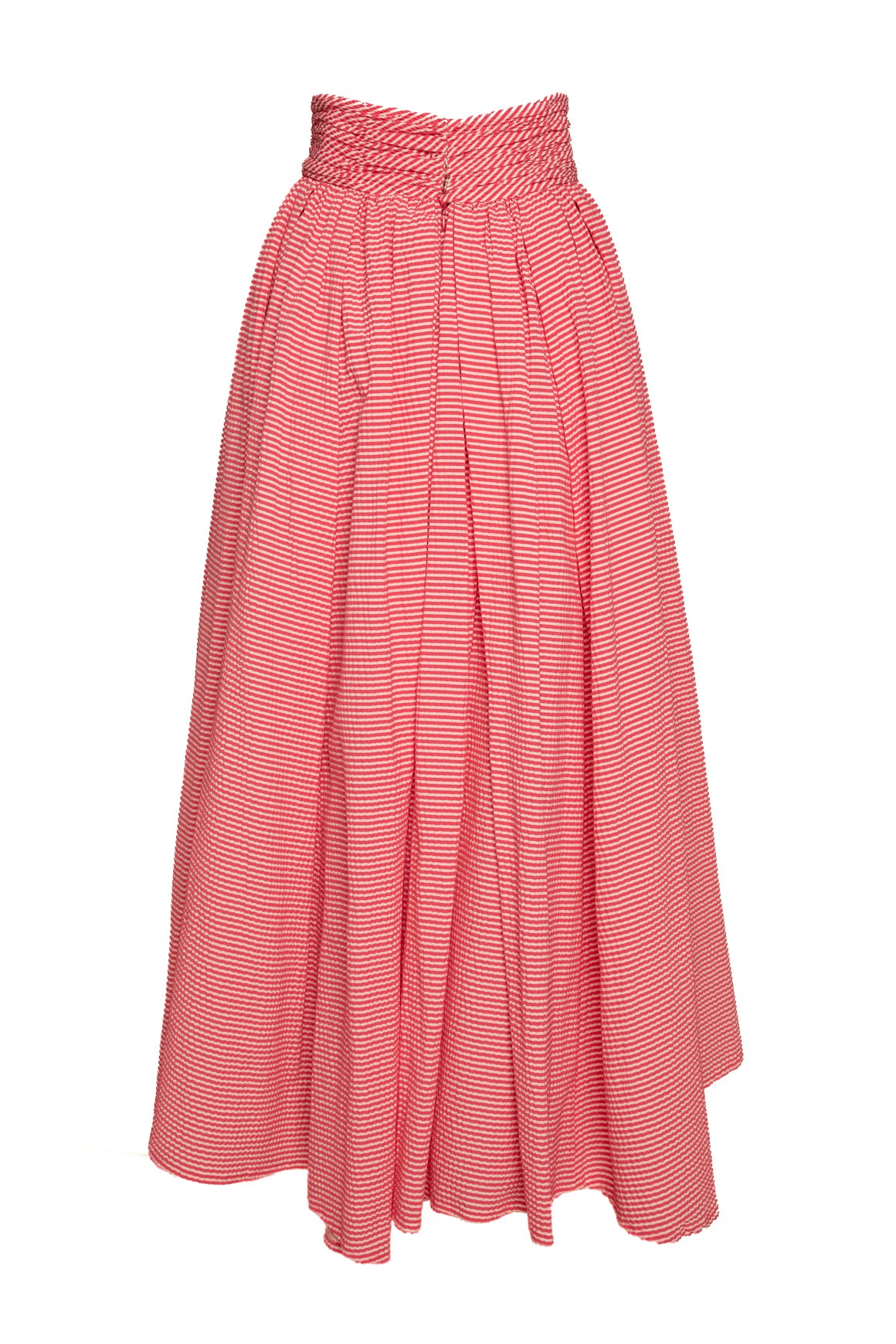 CAROLINA HERRERA Pink Striped Maxi Skirt (Sz. 4)