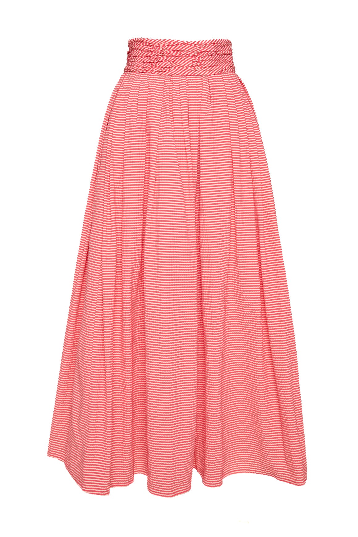 CAROLINA HERRERA Pink Striped Maxi Skirt (Sz. 4)