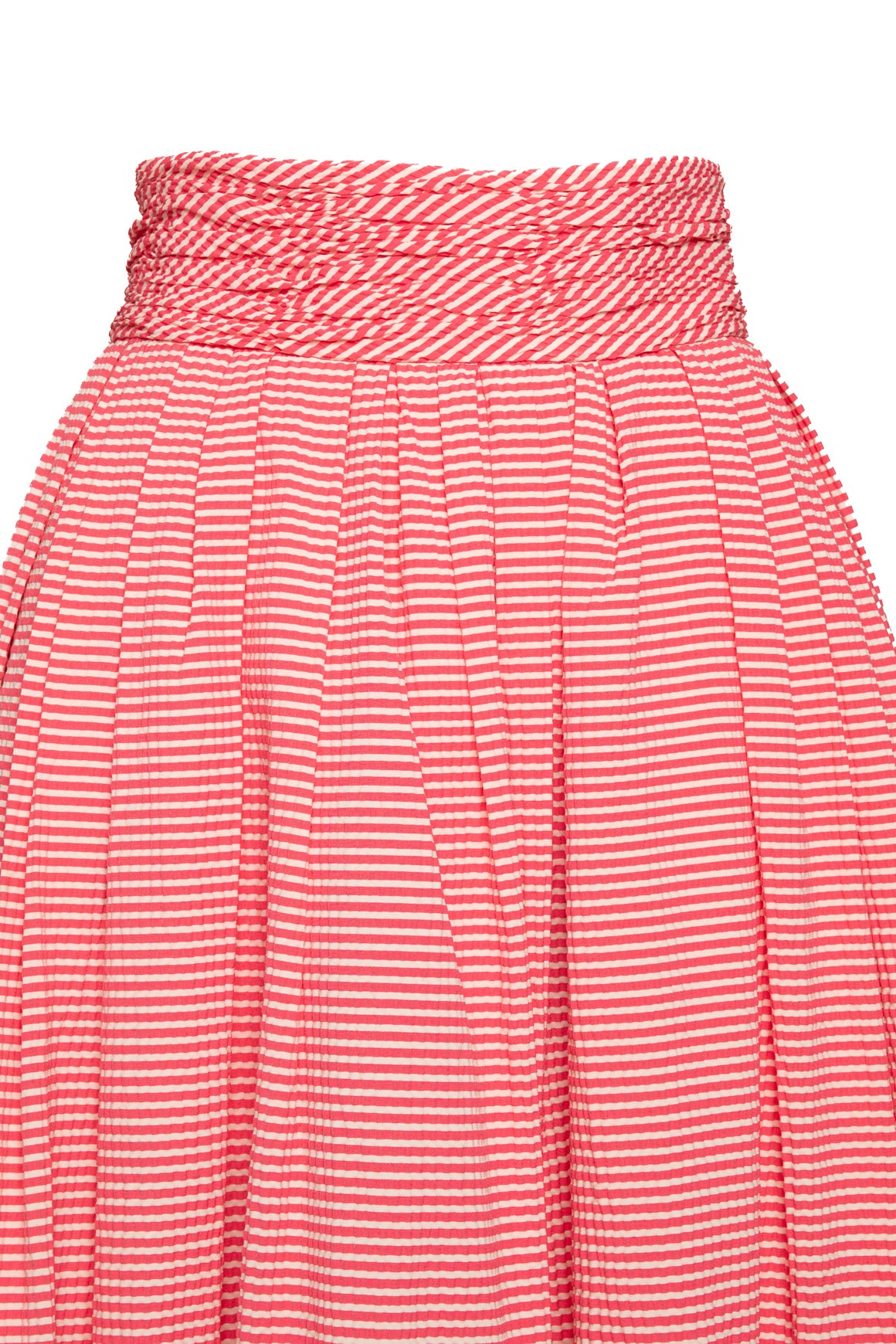 CAROLINA HERRERA Pink Striped Maxi Skirt (Sz. 4)