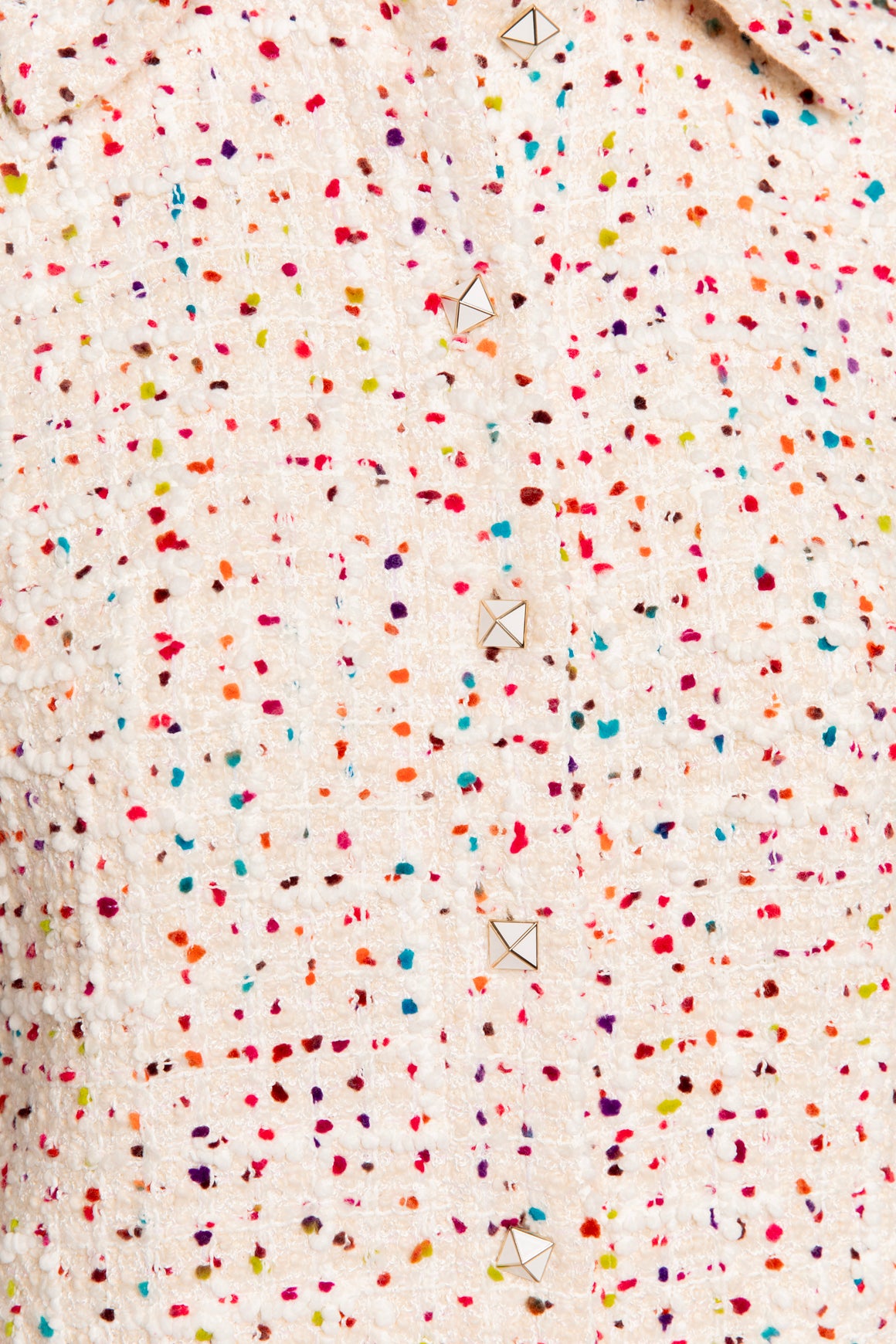 VALENTINO Cream/Rainbow Tweed Dress (Sz. XS)