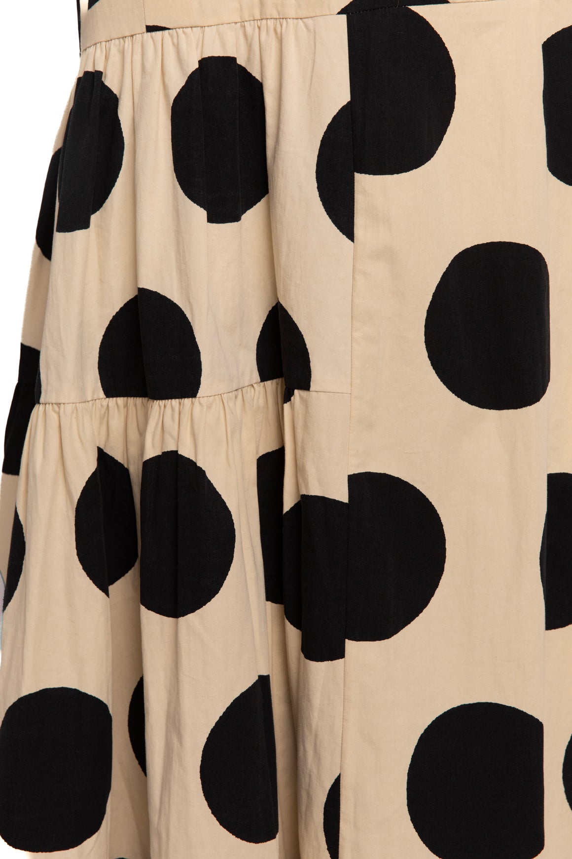 MARNI Cream & Black Polka Dot Dress (Sz. L)