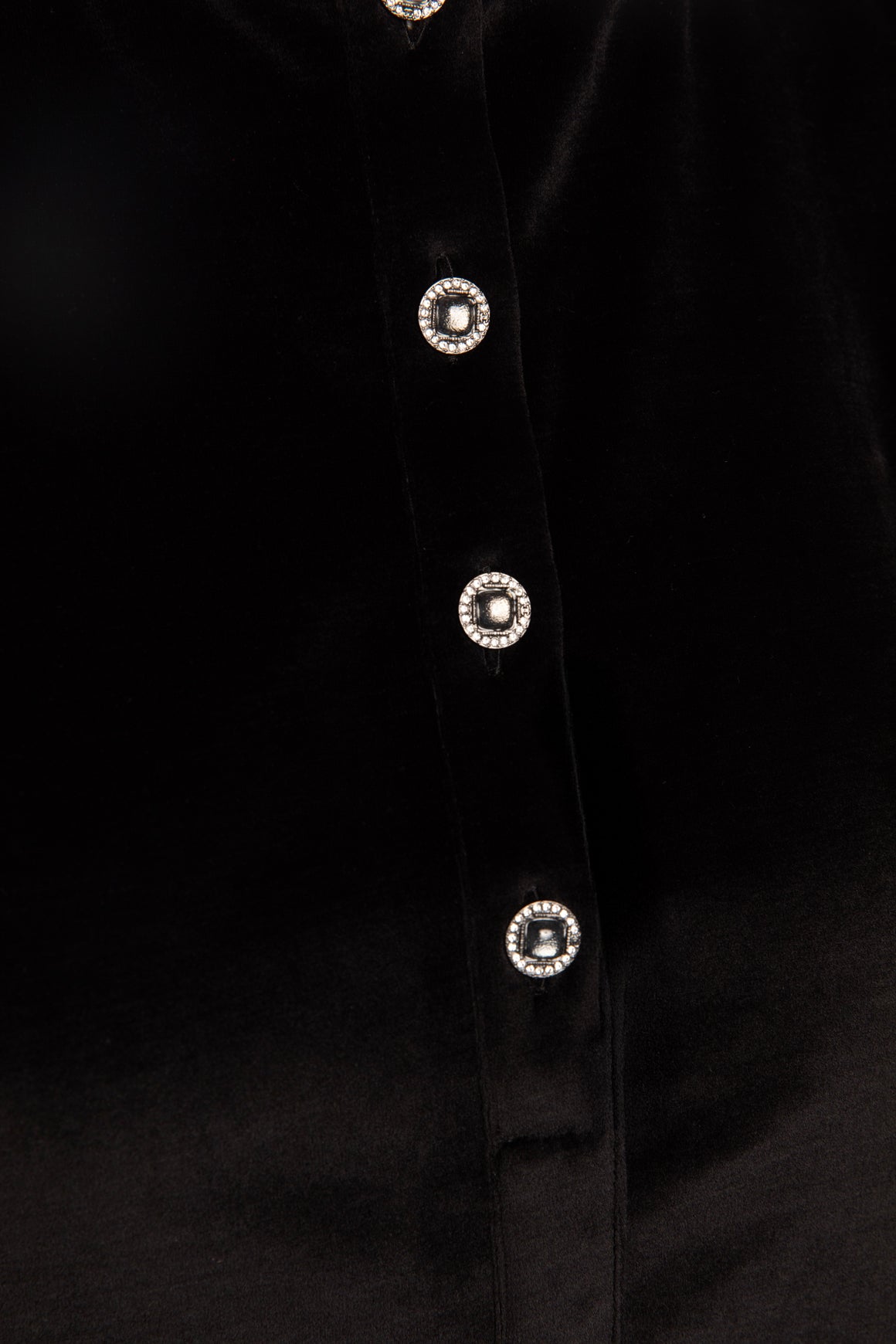 CHANEL Black Velvet Top (Sz. XS)